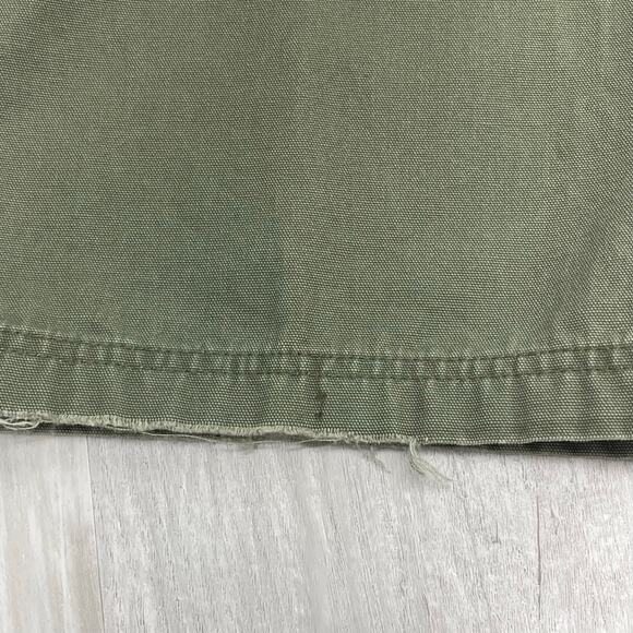 L.L. Bean Green Chino Khaki Cargo Utility Straight Leg Short Cotton Pants 40 - Picture 3 of 12